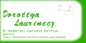 dorottya laurinecz business card